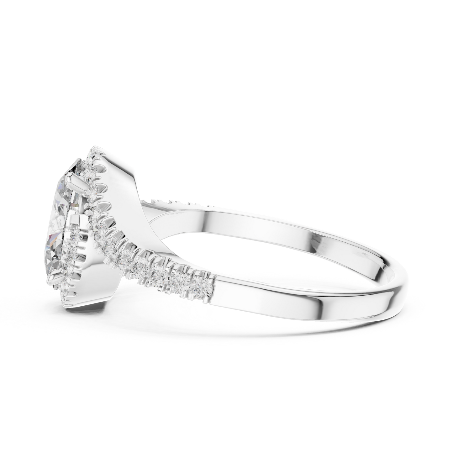 Oval Solitaire Diamond Ring in Rose Gold | Available in Yellow Gold, Platinum & 925 Silver