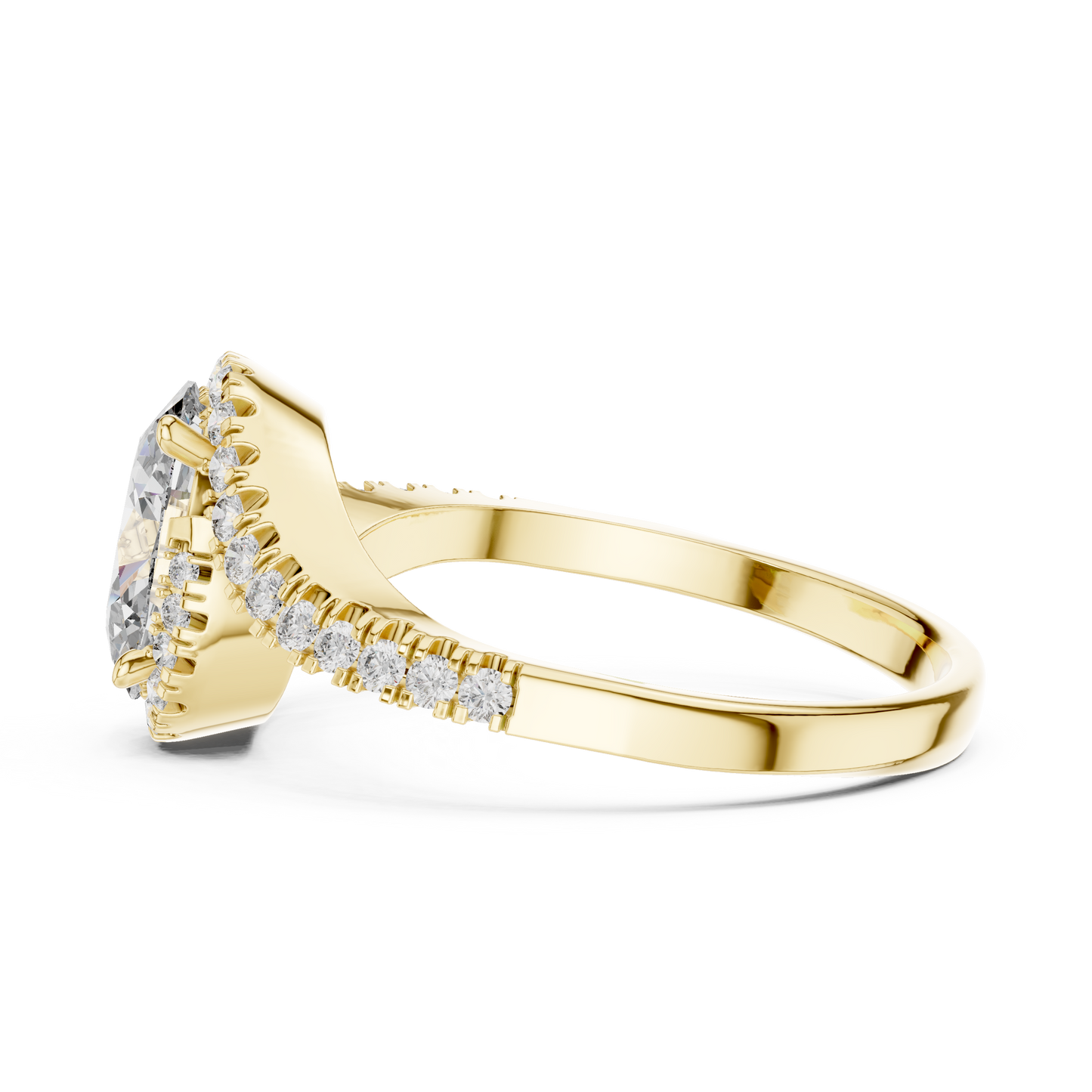 Oval Solitaire Diamond Ring in Rose Gold | Available in Yellow Gold, Platinum & 925 Silver