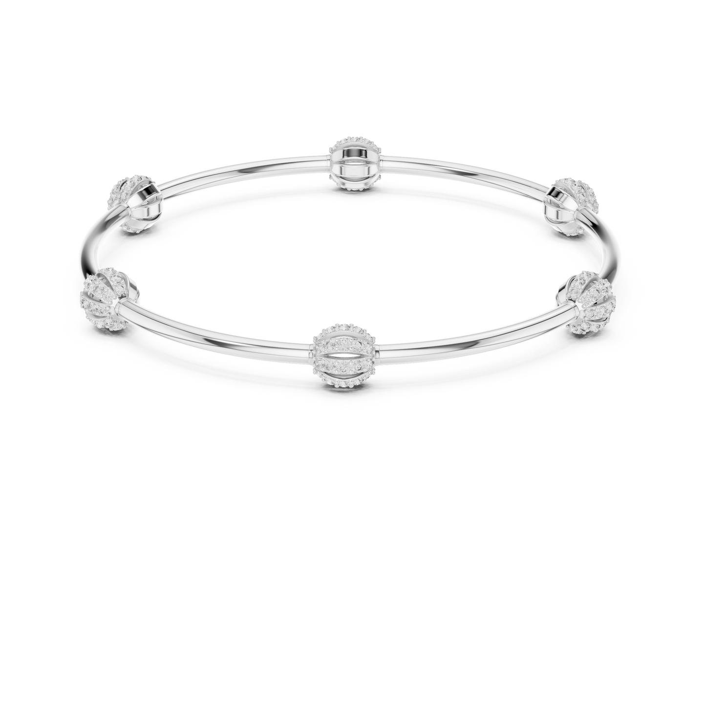 Designer Diamond Bangle Bracelet in Rose Gold | Also in Yellow Gold, Platinum & 925 Silver