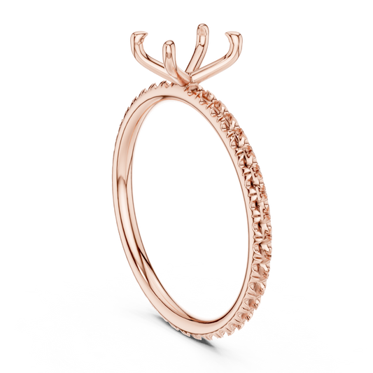 Oval-Cut Solitaire Diamond Ring – Rose Gold