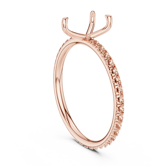 Pear-Cut Solitaire Diamond Ring – Rose Gold