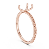 Pear-Cut Solitaire Diamond Ring – Rose Gold