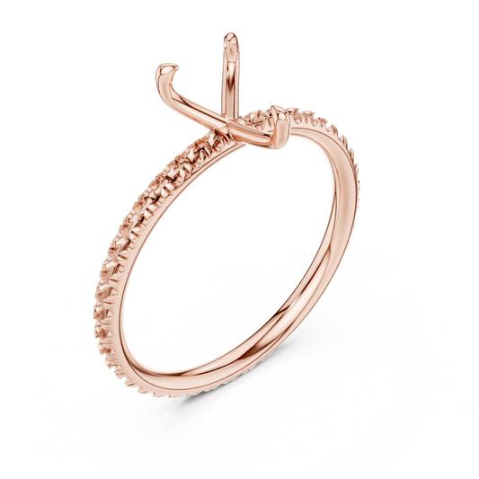 Pear-Cut Solitaire Diamond Ring – Rose Gold