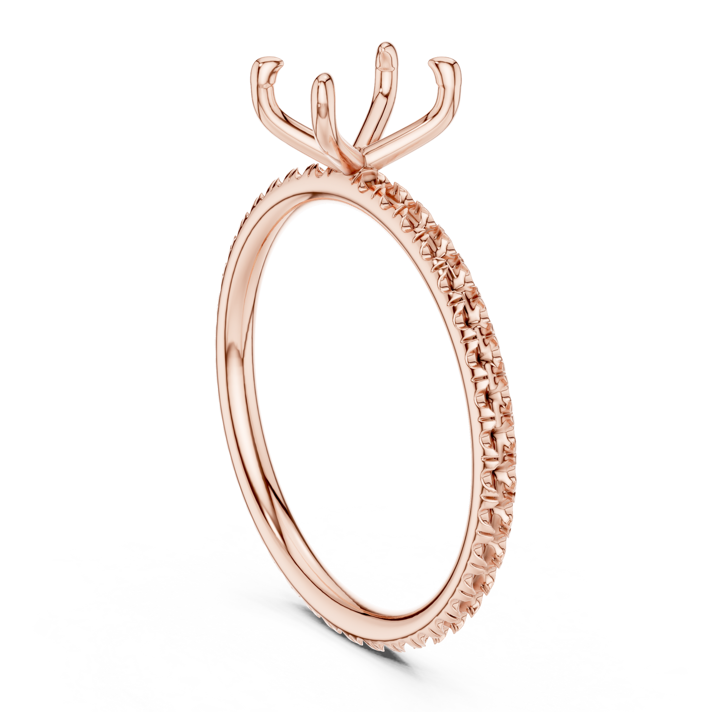 Radiant-Cut Solitaire Diamond Ring – Rose Gold