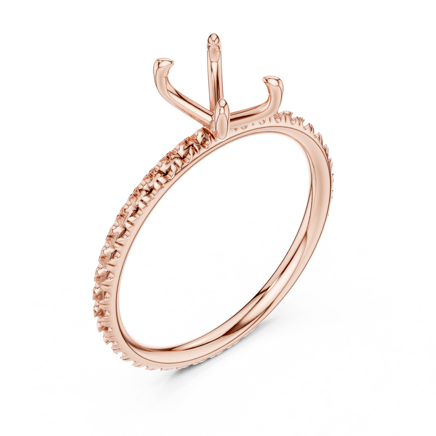 Radiant-Cut Solitaire Diamond Ring – Rose Gold