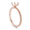Round-Cut Solitaire Diamond Ring – Rose Gold