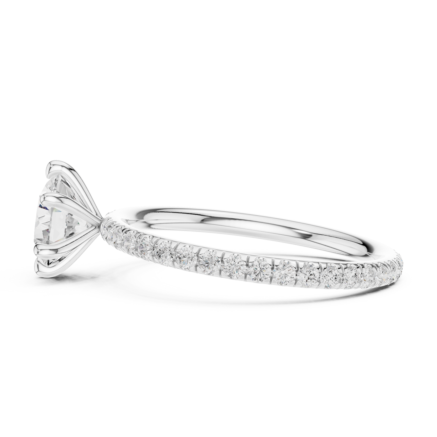 Round-Cut Solitaire Diamond Ring – Rose Gold