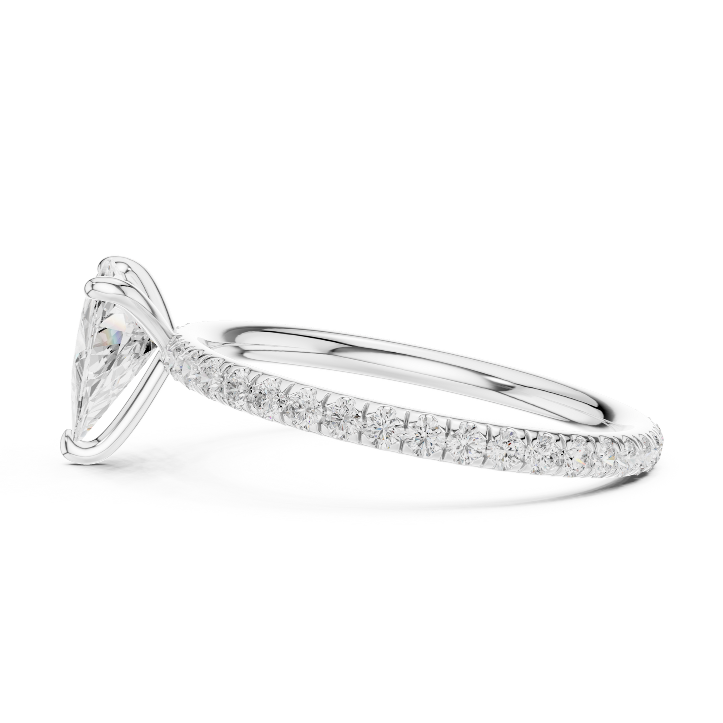 Triangle-Cut Diamond Ring – Rose Gold