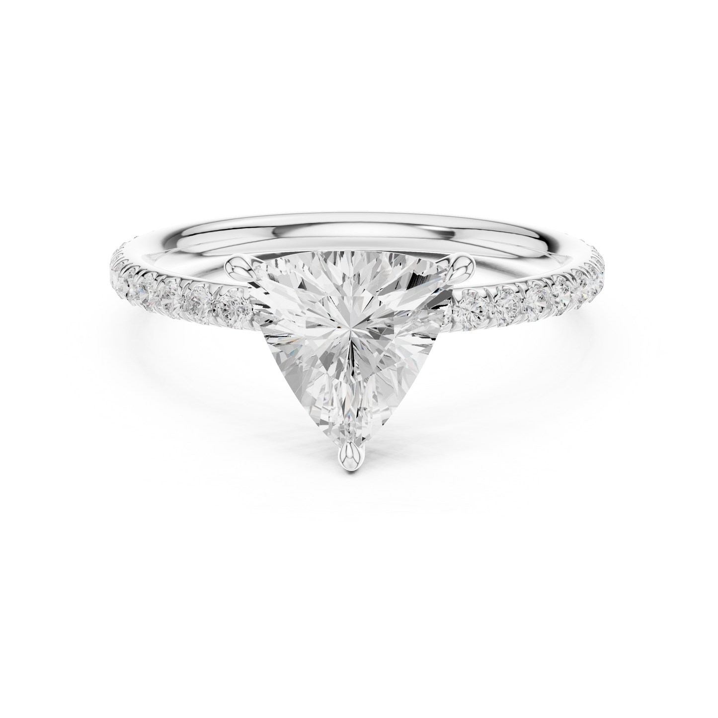 Triangle-Cut Diamond Ring – Rose Gold