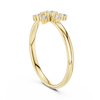Contemporary Floral Diamond Ring in Yellow Gold | Also in Rose Gold, Platinum & 925 Silver