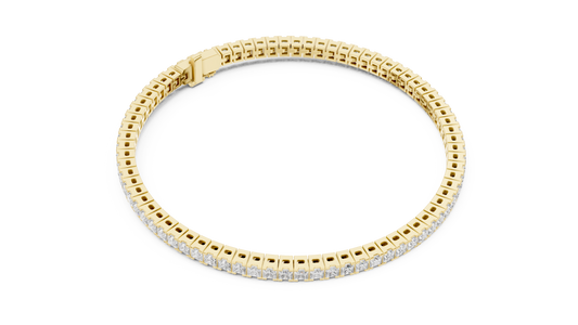 Princess-Cut Diamond Tennis Bracelet in Rose Gold | Also in Yellow Gold, Platinum & Silver