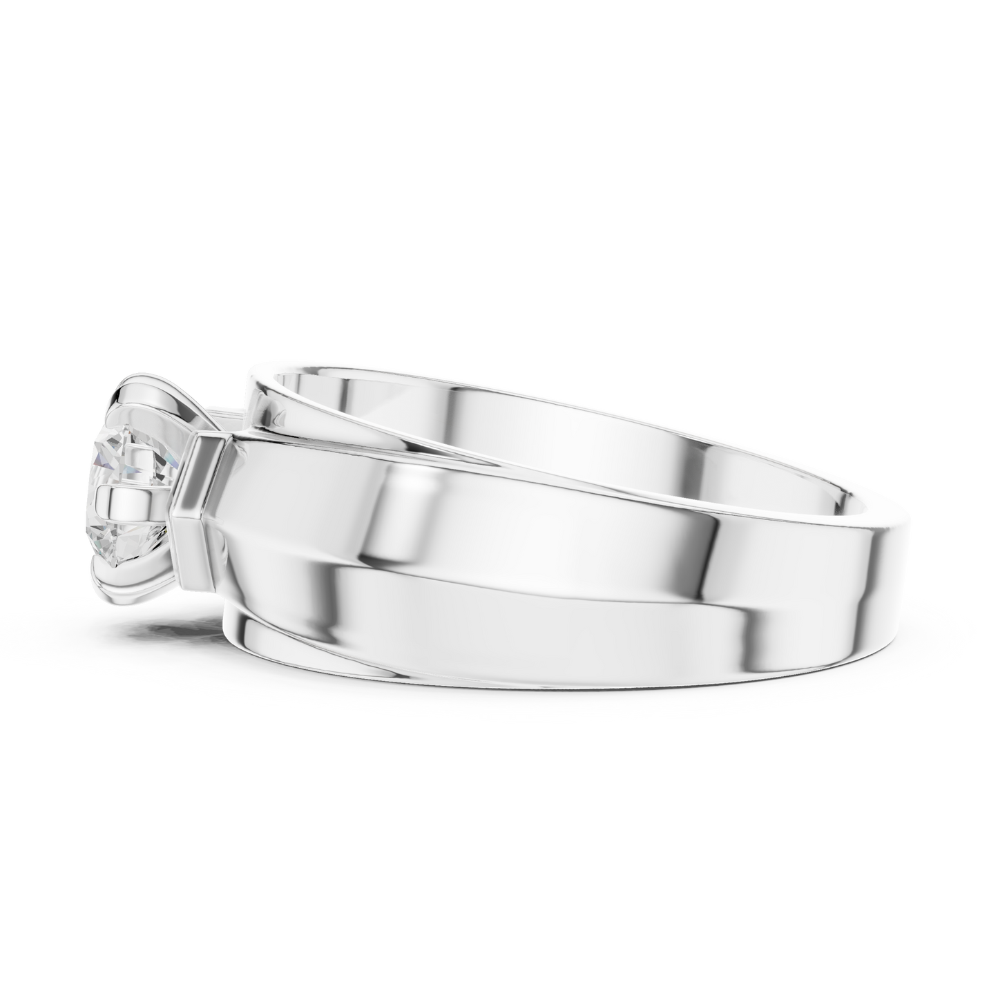 Men’s Solitaire Diamond Ring | Classic 6-Prong Setting Band