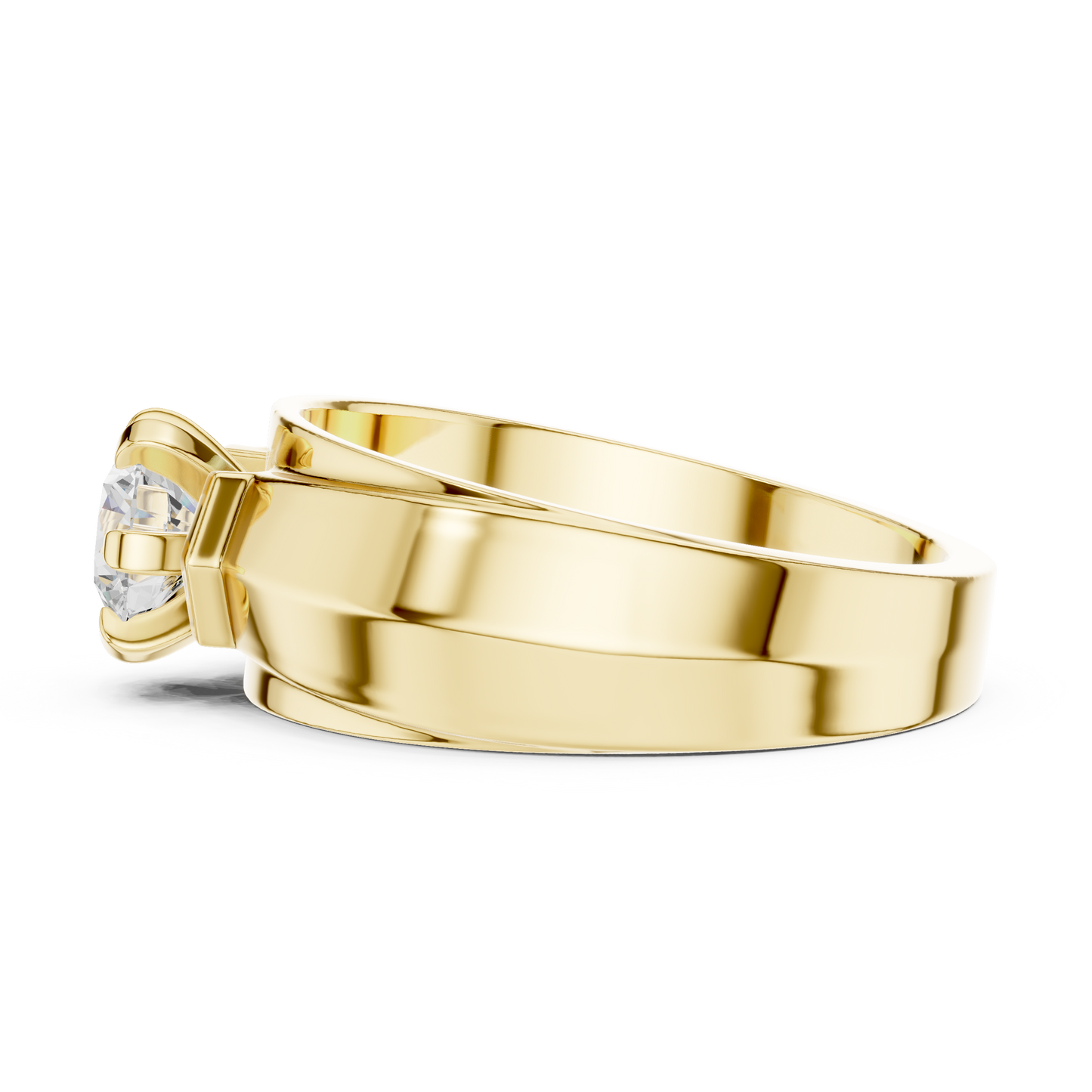 Men’s Solitaire Diamond Ring | Classic 6-Prong Setting Band
