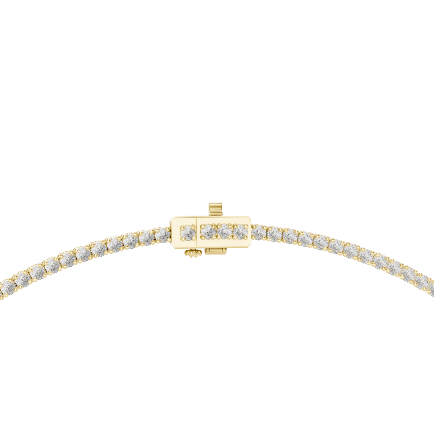Double Line Diamond Necklace with Pear Drop Pendant – Rose Gold