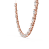 Graduated Mixed-Cut Diamond Necklace – Rose Gold
