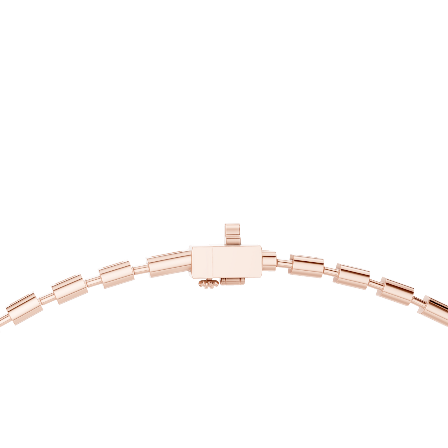 Princess-Cut Diamond Tennis Necklace – Yellow Gold