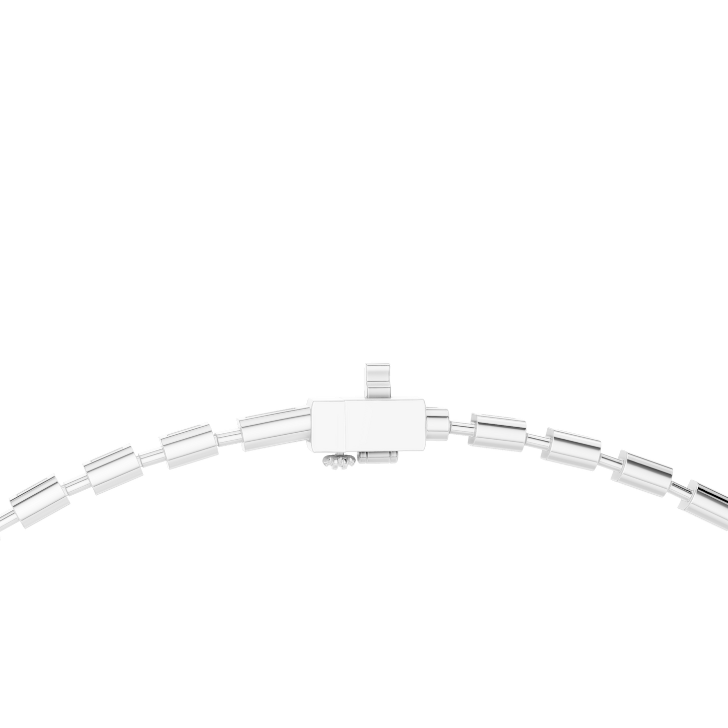 Princess-Cut Diamond Tennis Necklace – Yellow Gold