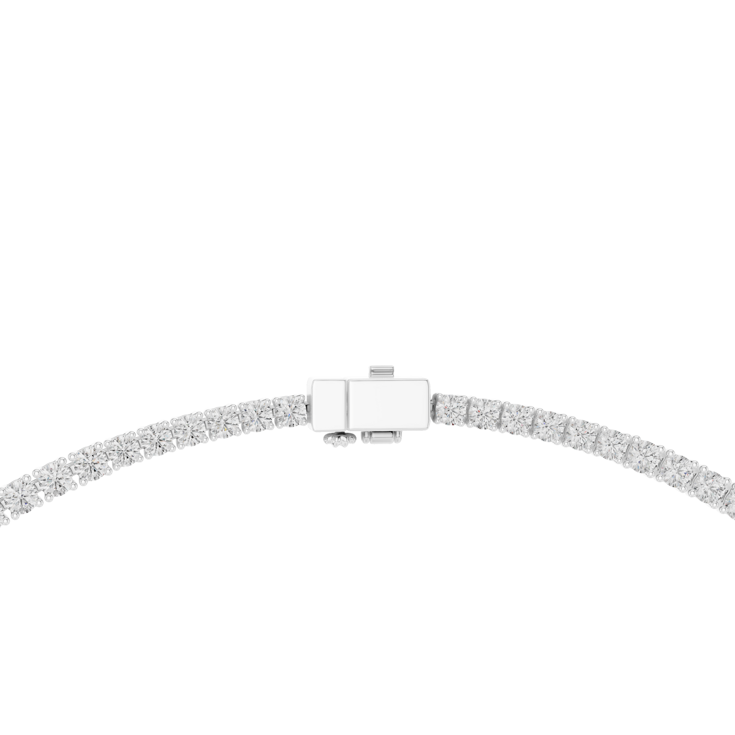 Classic Graduated Diamond Tennis Necklace – Rose Gold