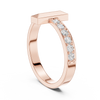Men’s “T-Bar” Pavé Diamond Ring | Modern Signet Style