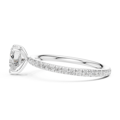 Heart-Shaped Solitaire Diamond Ring – Rose Gold