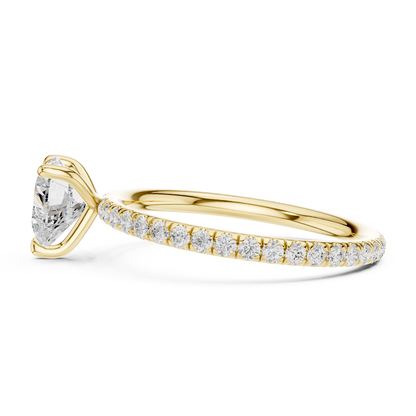 Heart-Shaped Solitaire Diamond Ring – Rose Gold