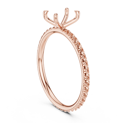 Oval-Cut Solitaire Diamond Ring – Rose Gold