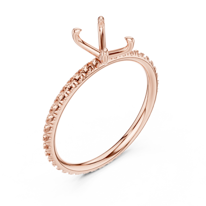 Oval-Cut Solitaire Diamond Ring – Rose Gold