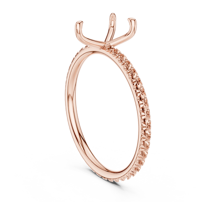 Pear-Cut Solitaire Diamond Ring – Rose Gold