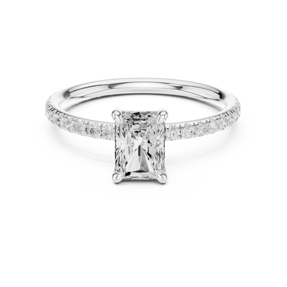 Radiant-Cut Solitaire Diamond Ring – Rose Gold