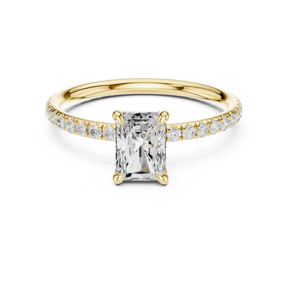 Radiant-Cut Solitaire Diamond Ring – Rose Gold