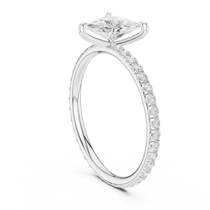 Triangle-Cut Diamond Ring – Rose Gold