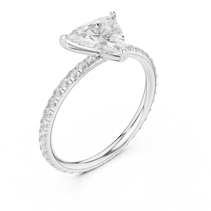 Triangle-Cut Diamond Ring – Rose Gold