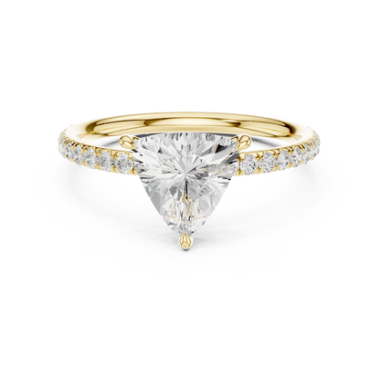 Triangle-Cut Diamond Ring – Rose Gold