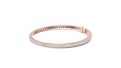 Princess-Cut Diamond Tennis Bracelet in Rose Gold | Also in Yellow Gold, Platinum & Silver