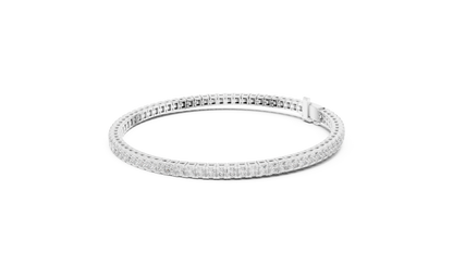 Princess-Cut Diamond Tennis Bracelet in Rose Gold | Also in Yellow Gold, Platinum & Silver
