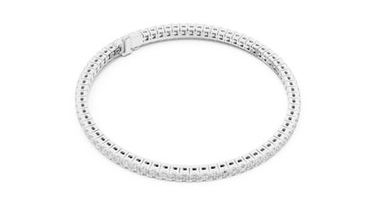 Princess-Cut Diamond Tennis Bracelet in Rose Gold | Also in Yellow Gold, Platinum & Silver