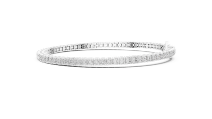 Princess-Cut Diamond Tennis Bracelet in Rose Gold | Also in Yellow Gold, Platinum & Silver