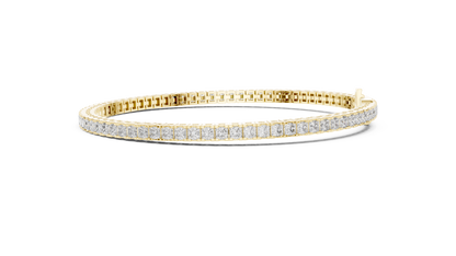 Princess-Cut Diamond Tennis Bracelet in Rose Gold | Also in Yellow Gold, Platinum & Silver