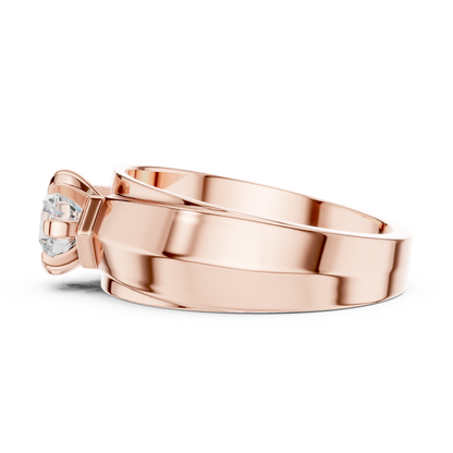 Men’s Solitaire Diamond Ring | Classic 6-Prong Setting Band