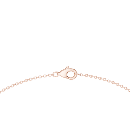 Graduated Mixed-Cut Diamond Necklace – Rose Gold