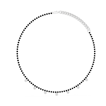 Dangling Diamond Bezel Necklace – Rose Gold
