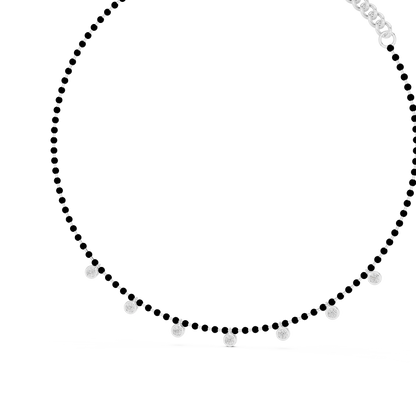 Dangling Diamond Bezel Necklace – Rose Gold