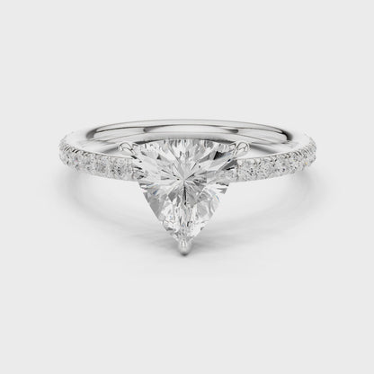 Triangle-Cut Diamond Ring – Rose Gold