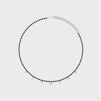 Dangling Diamond Bezel Necklace – Rose Gold